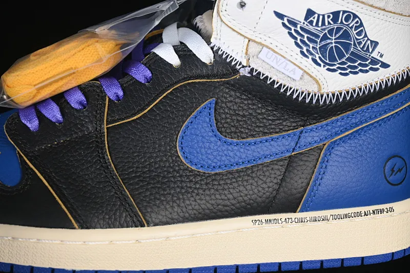 All categories Air Jordan Jordan series basketball shoes Air Jordan 1 High Fragment x Union x Air Jordan 1 Retro AJ1 Joe 1 new deconstructed royal blue high-top basketball shoes IO7847-001